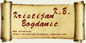 Kristijan Bogdanić vizit kartica